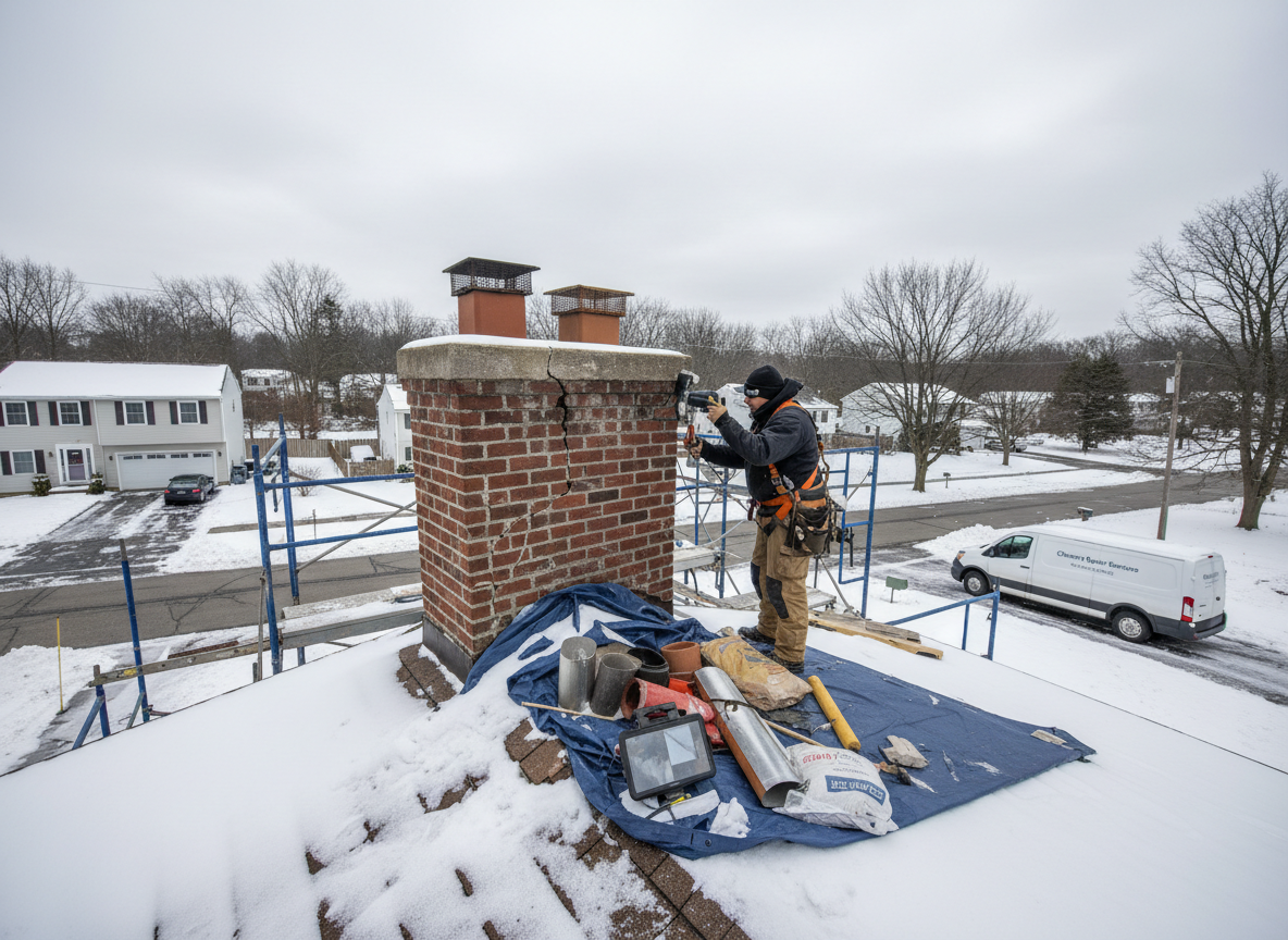 Chimney repair in Denville
