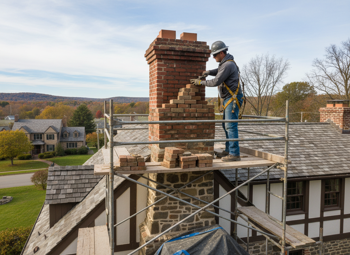 chimney restoration in Parsippany-Troy Hills